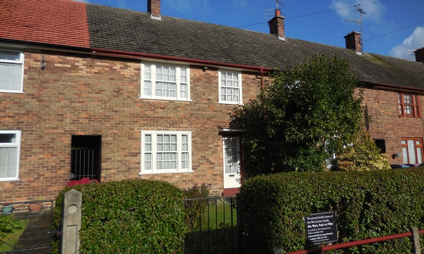 비틀즈의 멤버 폴 매카트니가 리버풀에서 살았던 집.