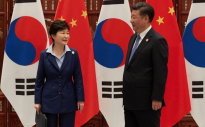 지난 9월 중국 항저우 G20 정상회의에서 박근혜 대통령과 시진핑 중국 국가주석과 정상회담을 했다. 사진=청와대 제공