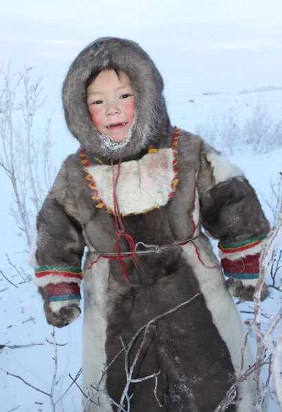 파카를 입은 네네츠 족 어린이. 사진=EBS 홈페이지