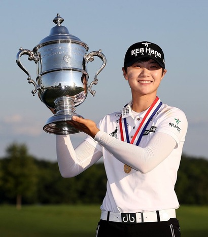 제72회 US여자오픈 골프대회에서 우승을 차지한 박성현. 사진=LPGA 페이스북