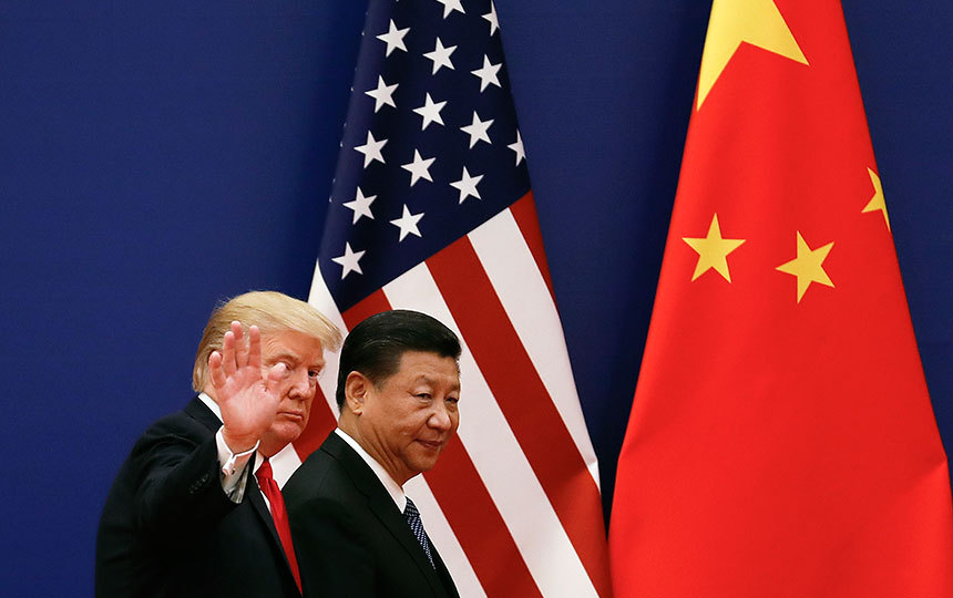 지난 2017년 11월 9일 중국을 방문한 트럼프 미국 대통령과 시진핑 중국 국가주석. 사진=연합뉴스