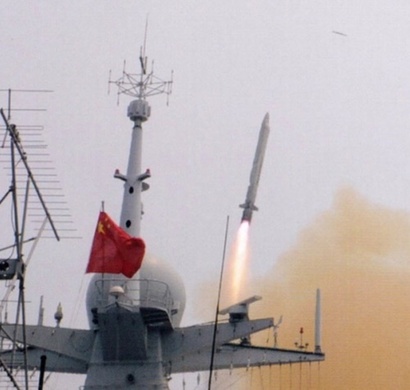 우루무치함에 장착된 YJ-18 미사일은 사거리가 최대 540km에 달한다. 사진=중국해군