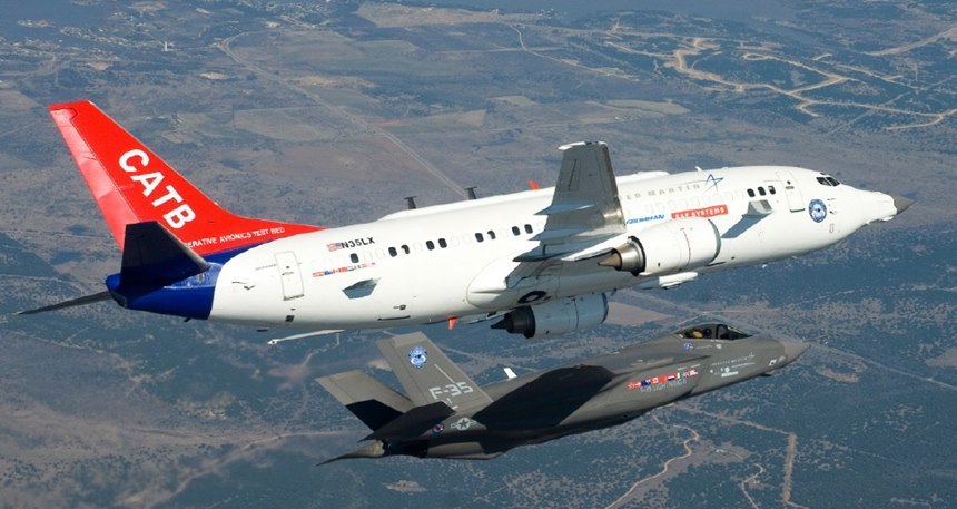 록히드마틴사의 시험항공기인 캣버드는 F-35 전투기에 장착되는 레이더와 항공전자장비를 탑재하고 있으며 지금도 하드웨어 및 소프트웨어 성능향상에 사용되고 있다. 사진=록히드마틴사