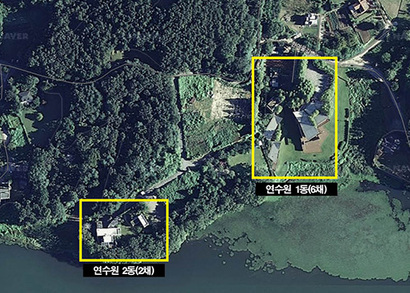 경기도 양평군에 위치한 오리온 연수원 항공사진. 사진=네이버 지도