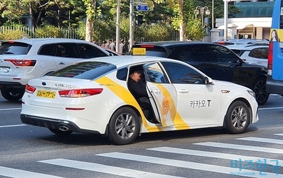 서울에서 운영 중인 카카오 택시로 기사의 특정 내용과 관련 없다. 사진=박찬웅 기자