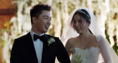 2018년 2월 결혼한 태양·민효린 부부.  사진=YG엔터테인먼트