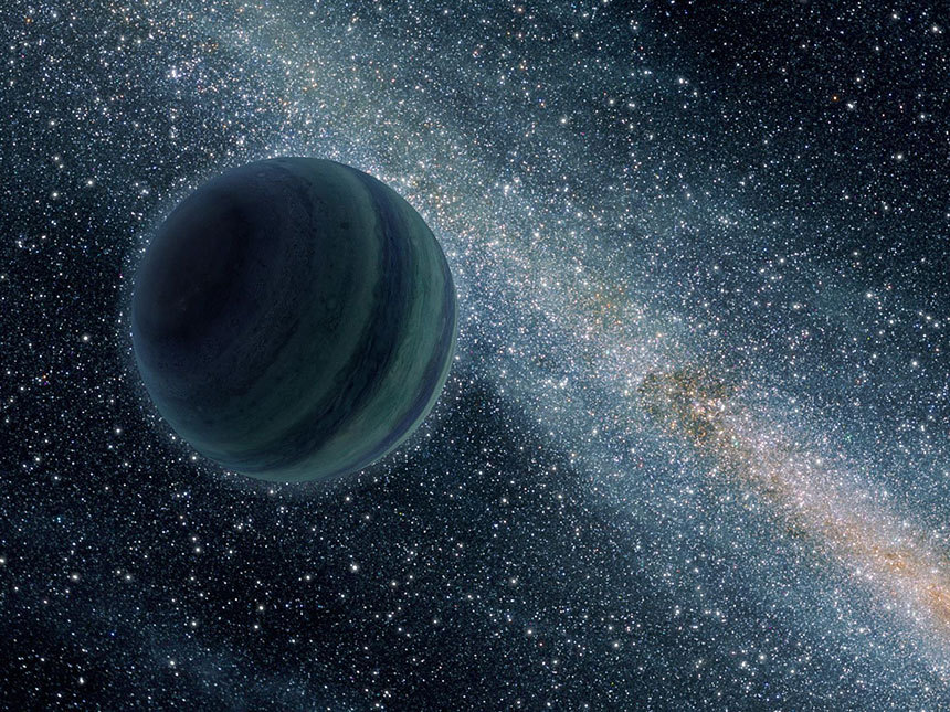 중력 렌즈 현상을 통해서 발견한 외계행성들은 대부분 중심에 별을 두고 있지 않은, 혼자 우주 공간을 떠다니는 떠돌이 행성들이 많다. 사진=NASA, JPL-Caltech