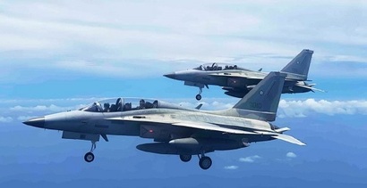 필리핀 공군이 운용 중인 FA-50PH는 2017년 필리핀 민다나오섬에 벌어진 마라위 전투에 투입되어 전장의 게임체인저로 활약한 바 있다. 사진=필리핀 대통령 공보실
