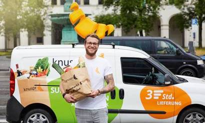 질 좋은 식료품을 3시간 내 배송한다는 크누스퍼(Knuspr)​. 물류 자동화 시스템이 특징이다. 사진=knuspr.de