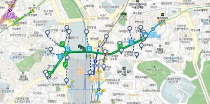 서울로 7017은 만리재로에서 회현역까지 약 1km가 연결돼 있다. 사진=서울특별시