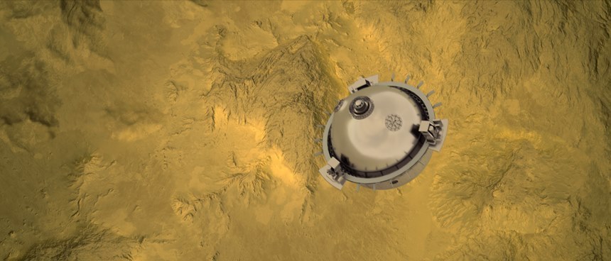 다빈치 플러스(DAVINCI+) 탐사선의 콘셉트 디자인. 이미지=NASA