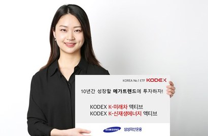 최근 상장한 삼성자산운용의 KODEX K-미래차 액티브 ETF와 KODEX K-신재생에너지 액티브 ETF의 순자산이 1000억 원을 넘었다. 사진=삼성자산운용 제공