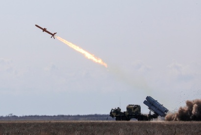 RK-360MC 넵튠 미사일 발사 장면. 사진=우크라이나 국방부 제공