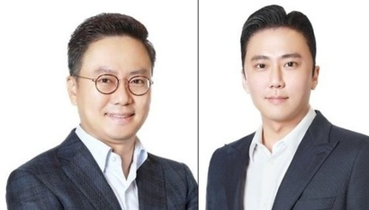 홍정국 BGF 사장(왼쪽)과 홍정혁 BGF에코머티리얼즈 사장. 사진=BGF그룹 제공