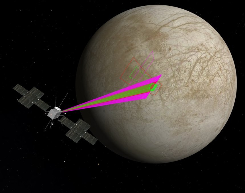 주스는 목성의 4대 위성 중 세 곳 유로파, 가니메데, 칼리스토를 탐사한다. 사진=ESA