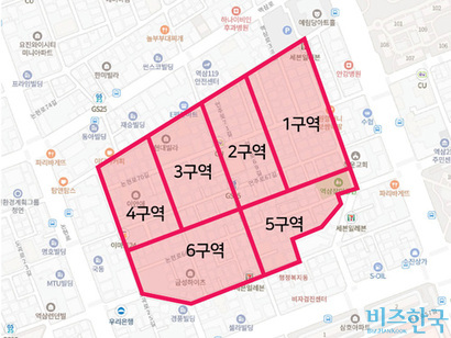 서울 지하철 2호선 역삼역과 수인분당선 한티역 사이에 위치한 역삼동 모아타운 추진지역. 사진=네이버지도