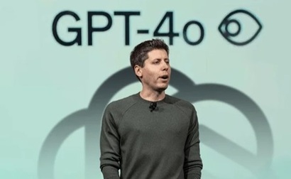 샘 알트먼 오픈AI CEO가 GPT-4o를 소개하고 있다. 사진=오픈AI 발표 화면 캡처