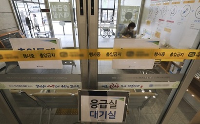 전공의가 집단 이탈한 지난 3월 6일 서울 한 대학병원 응급실 대기실이 폐쇄됐다. 사진=박정훈 기자