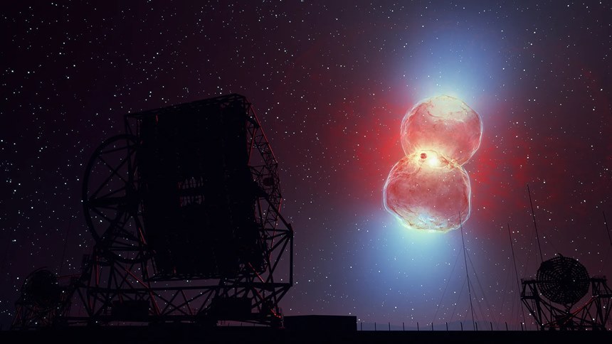 이제 인류는 지상과 우주 망원경을 동원해 신성 폭발을 다양한 파장의 빛으로 동시에 관측할 준비를 하고 있다. 사진=H.E.S.S., Science Communication Lab