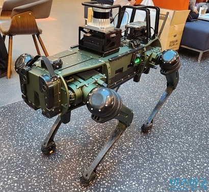 고스트로보틱스 국내 생산·판매업체 케이알엠의 로봇 개. 사진=전현건 기자