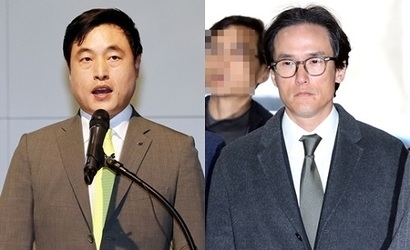 조현범 한국앤컴퍼니 회장(오른쪽)과 경영권 분쟁을 벌이고 있는 조현식 전 한국앤컴퍼니 고문(왼쪽)이 최근 한국앤컴퍼니그룹 핵심 사업회사인 한국타이어앤테크놀로지로부터 주식과 부동산 등 재산을 대거 가압류 당한 것으로 비즈한국 취재 결과 확인됐다