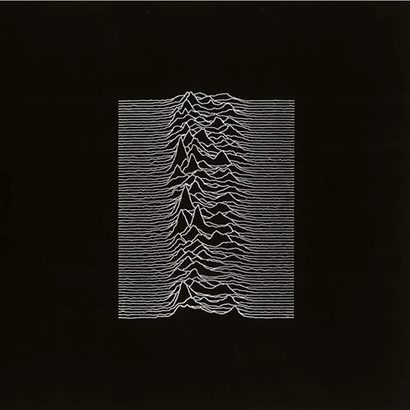 펄사를 표지에 담은 영국 록밴드 조이 디비전의 앨범 ‘Unknown Pleasures’.